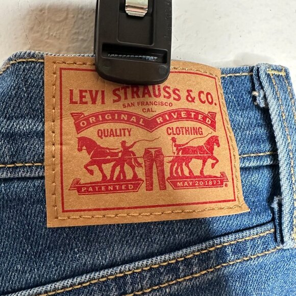 Levi's Ribcage button fly Straight Ankle Jeans Sz 32" - Picture 12 of 12